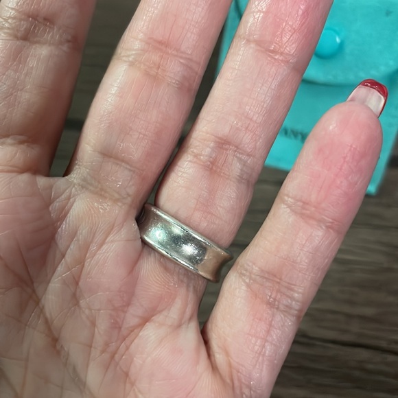 Tiffany & Co 1837 Sterling Silver Band Ring Authentic Size 5.75 - Picture 3 of 7